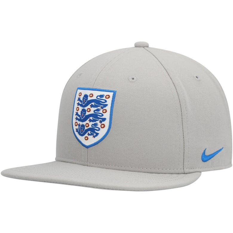 Nike Gray England National Team Pro Snapback Hat In Grey