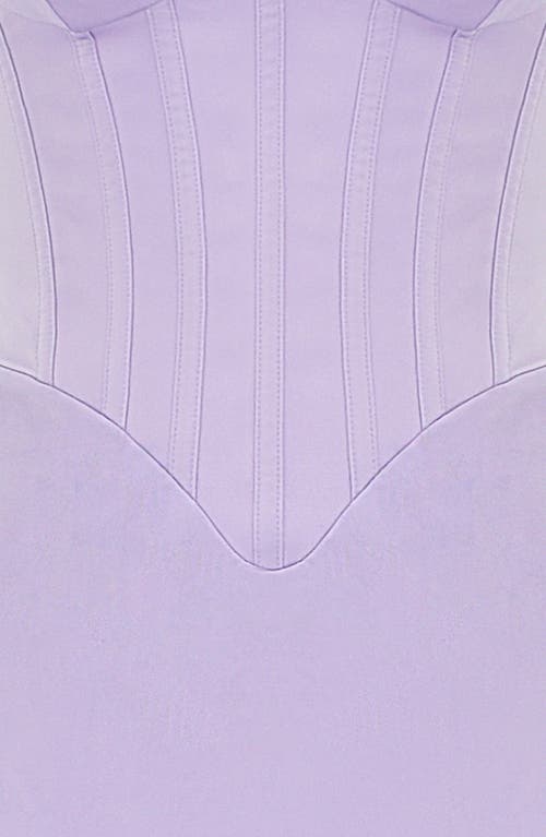 Shop House Of Cb Breeze Corset Gown In Pastel Lilac