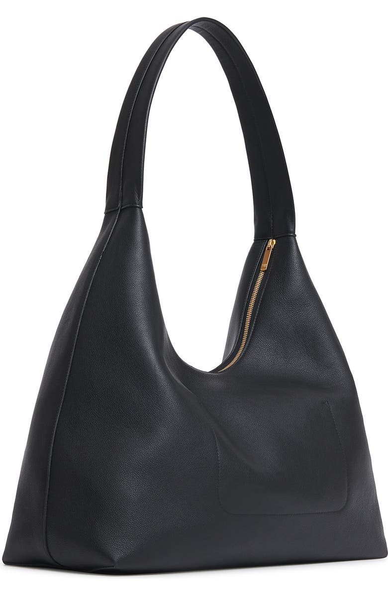 Mansur Gavriel Maxi Candy Leather Hobo Bag, Alternate, color, Black