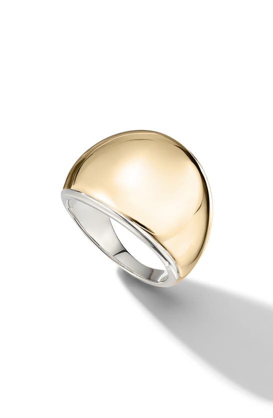 Cast The Gold Play Dome Ring In Silver