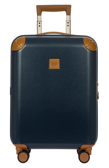 Bric's Amalfi 21" Carry-on Spinner Suitcase In Blue/tan