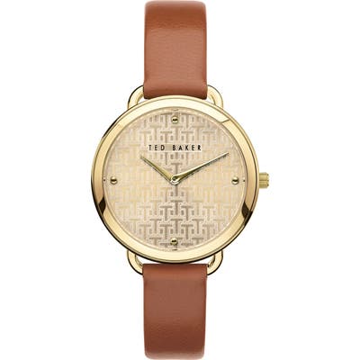 Ted Baker London Hettie Leather Strap Watch, 37Mm