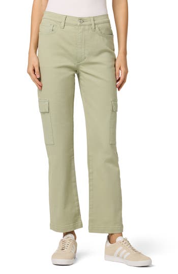 Joe's Cargo Straight Leg Ankle Jeans In Green