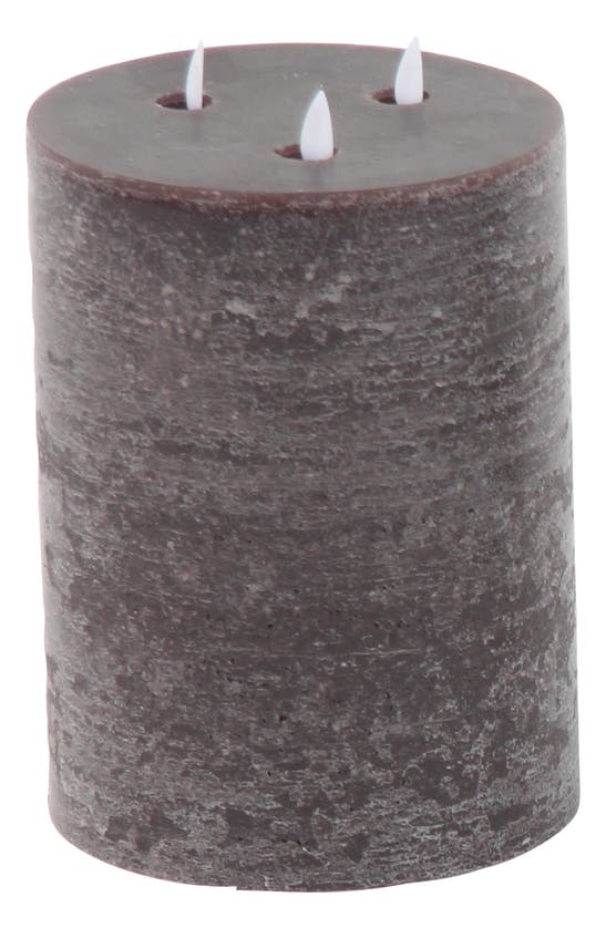 SONOMA SAGE HOME SONOMA SAGE HOME BROWN WAX TRADITIONAL FLAMELESS CANDLE WITH REMOTE CONTROL