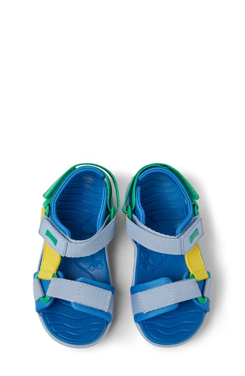 Shop Camper Wous Slingback Sandal In Blue/blue Multi