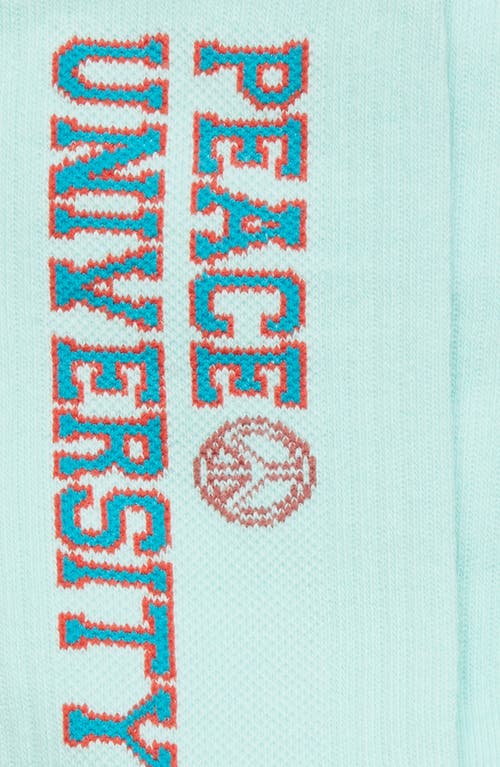 PEA N OLIVE PEA N OLIVE PEACE UNIVERSITY CREW SOCKS