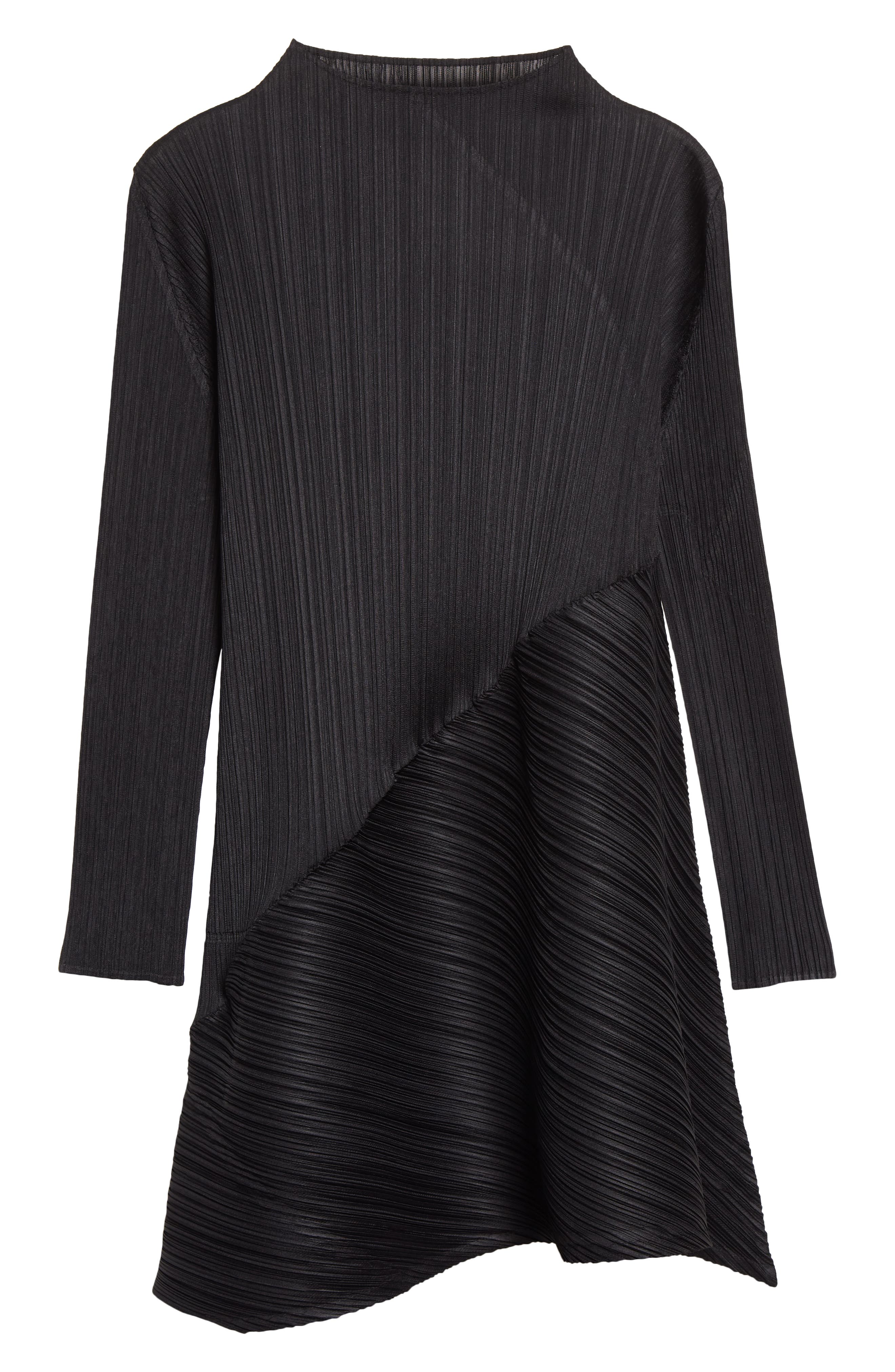 Pleats Please Issey Miyake Calla Pleated Long Sleeve Dress in