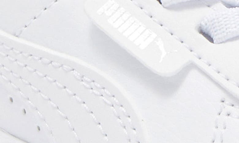 Shop Puma Kids' Jada Elastic Sneaker In  White- White-silver