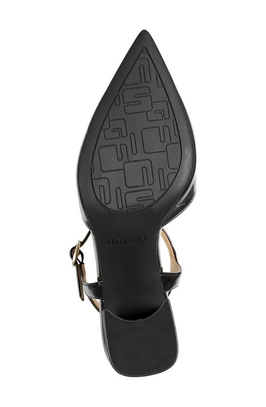 Shop Unisa Emilen Ankle Strap Pointed Toe Pump In Black