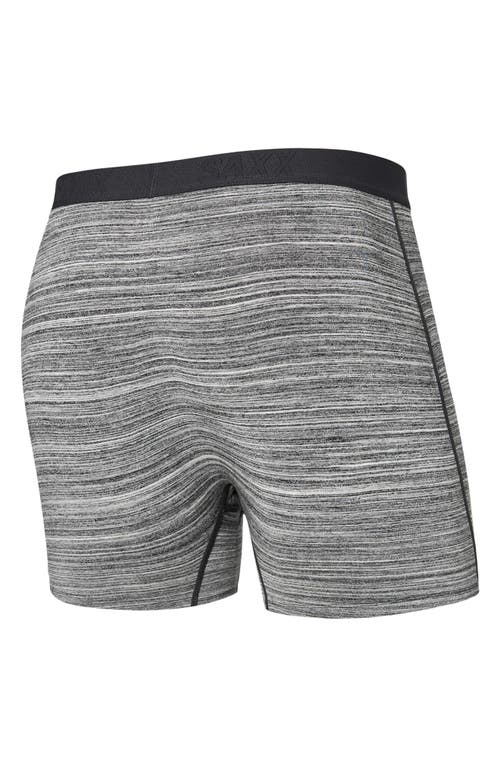 Saxx Ultra Super Soft Relaxed Fit Boxer Briefs In Spacedye Heather- Grey