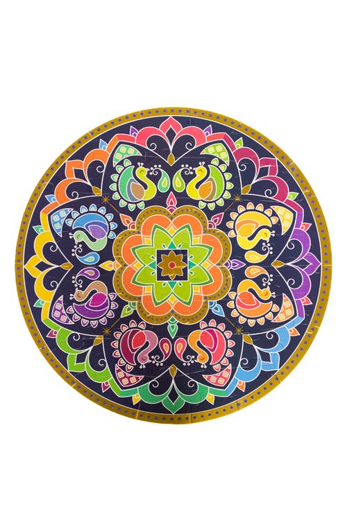 KULTURE KHAZANA Rangoli Mandala Circular 48-Piece Floor Puzzle in Multicolor at Nordstrom