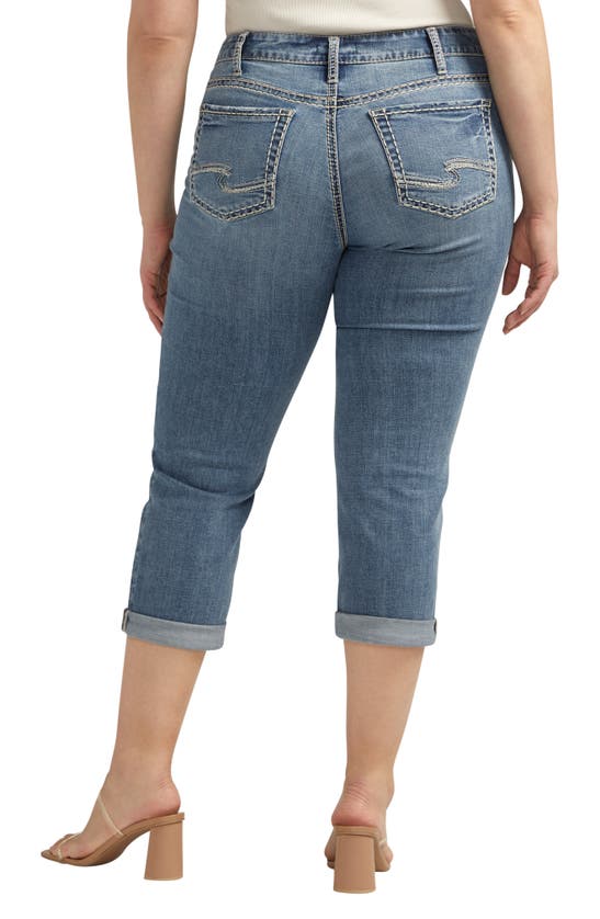 SILVER JEANS CO. SILVER JEANS CO. SUKI MID RISE CAPRI JEANS
