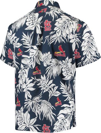 Men's Reyn Spooner White St. Louis Cardinals Aloha Button-Down Shirt