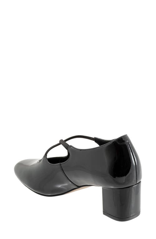 Shop Trotters Demi Pump In Black Patent