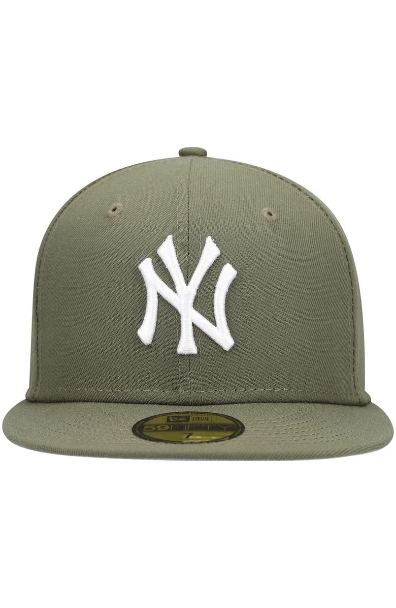 is er tempo deze New Era Men's New Era Olive New York Yankees White Logo 59FIFTY Fitted Hat  | Nordstrom