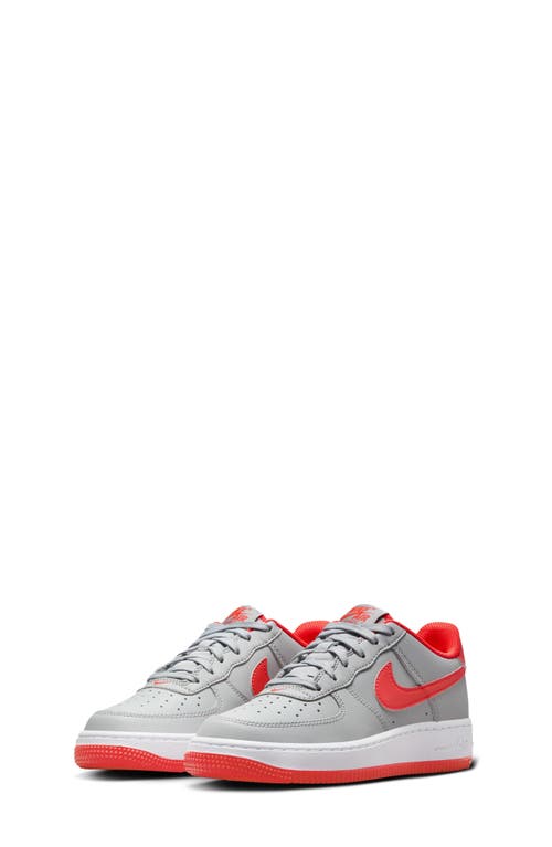 Shop Nike Kids' Air Force 1 Sneaker In Smoke Grey/crimson/white