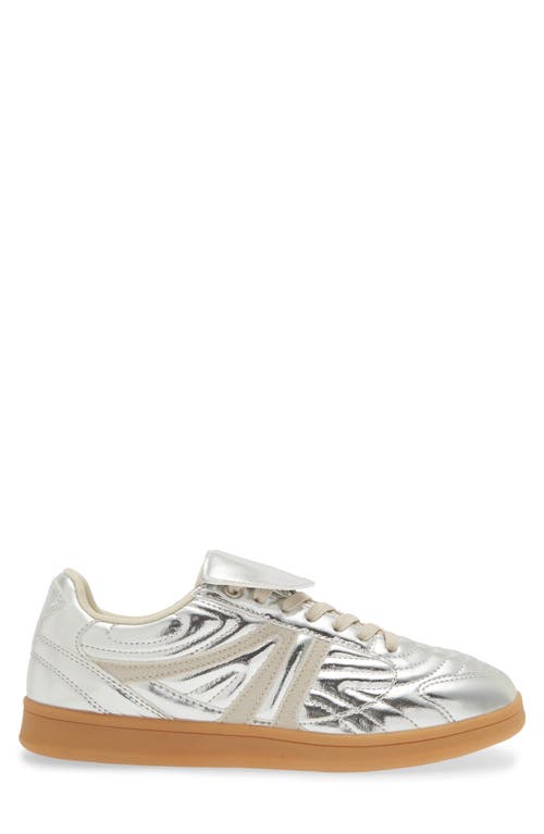 Shop Steve Madden Madrid Low Top Sneaker In Silver