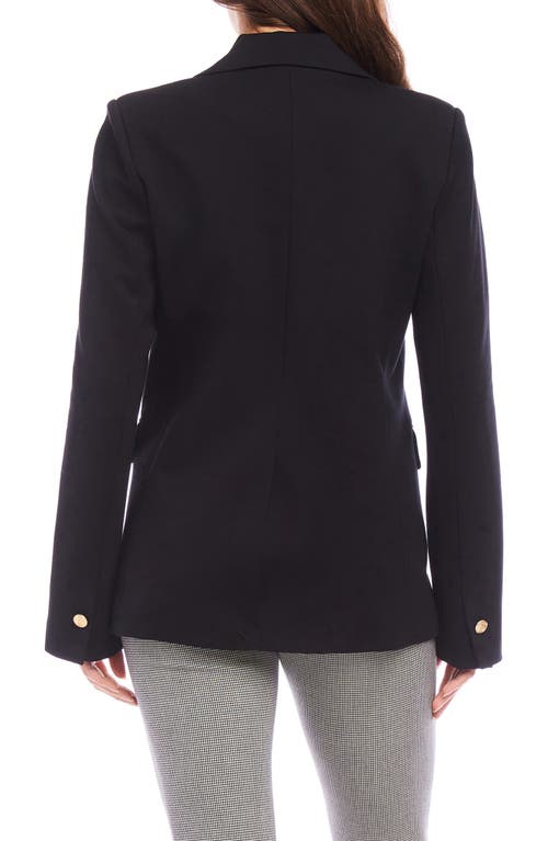 Karen Kane One-button Ponte Knit Blazer In Black