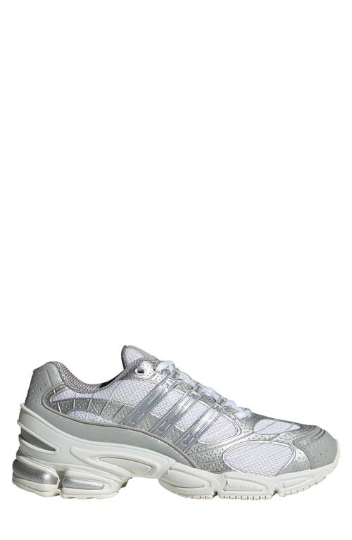 Shop Adidas Originals Adidas Ozweego Pro Sneaker In White/silver Metallic/white