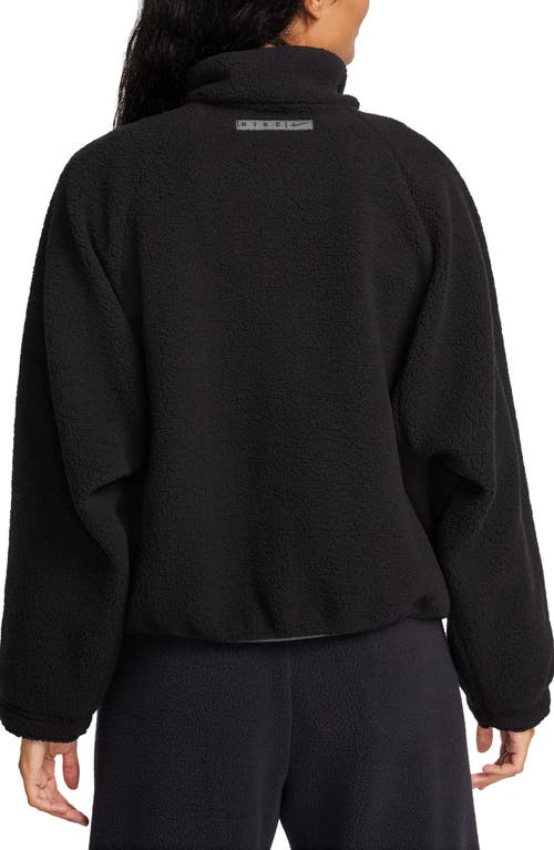 Shop Nike Sportswear High Pile Fleece Jacket In Black/anthracite