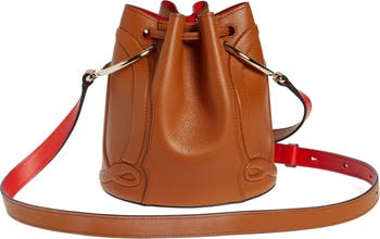 By My Side Leather Bucket Bag in Black - Christian Louboutin