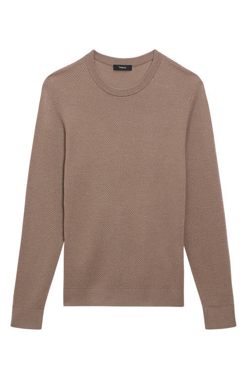 Theory Maden Crew T.novo Me In Dark Taupe