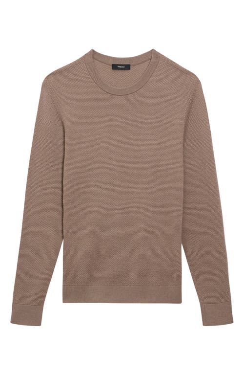 Shop Theory Maden Crew T.novo Me In Dark Taupe