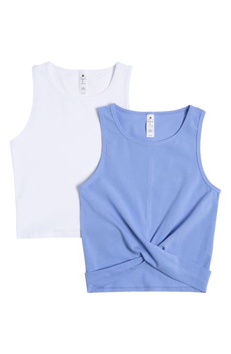 Womens Workout Crop Top Blue Muscle Cropped Tank Tops for Women Loose  Sleeveless Yoga Shirt Size S, Pale Robin Egg Blue, Large : :  Clothing, Shoes & Accessories
