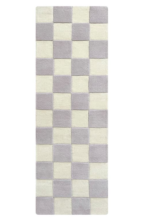 MAISON DEUX MAISON DEUX CHECKERBOARD WOOL RUG 