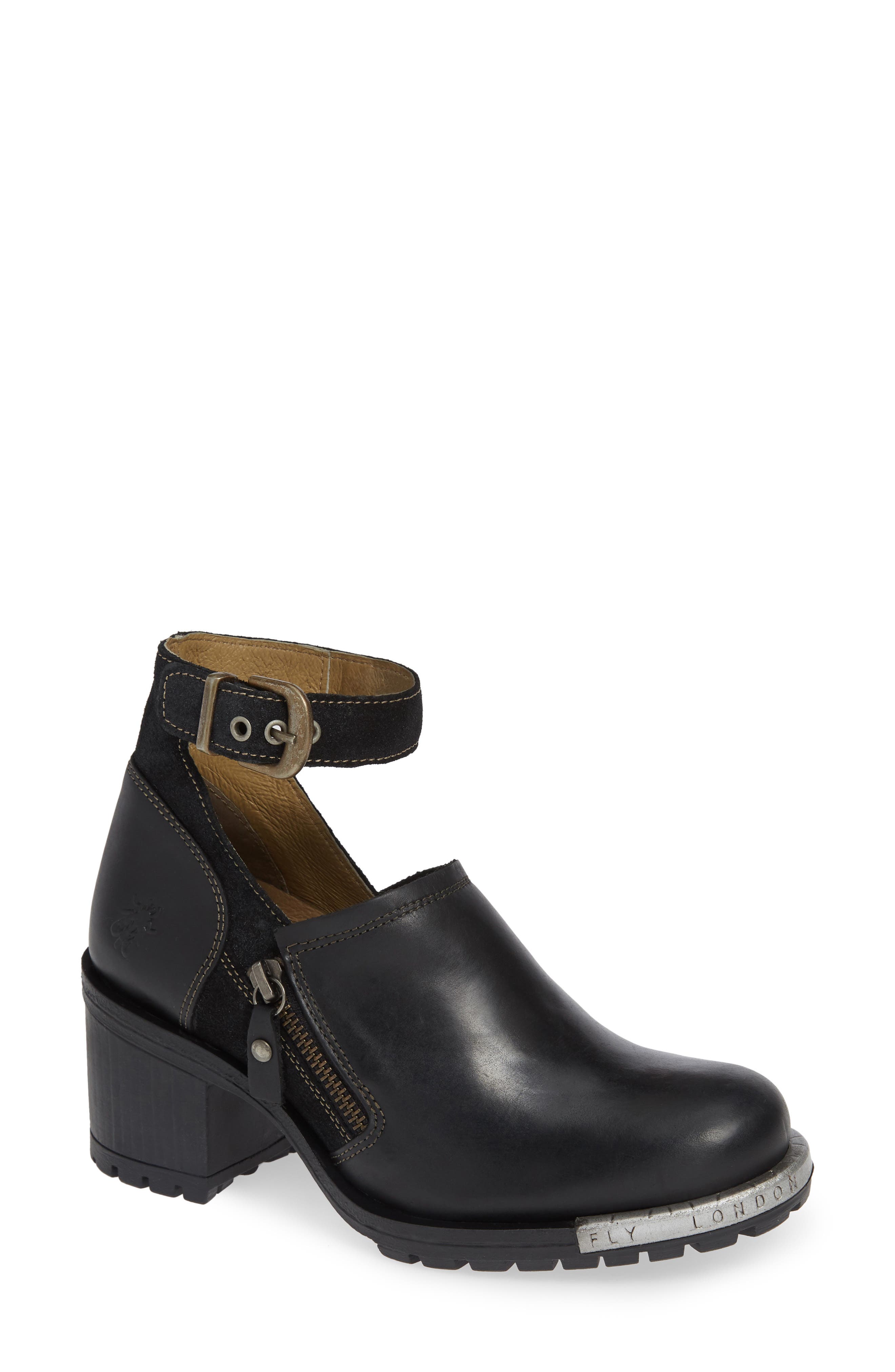 Fly London Lepu Platform Pump - Black