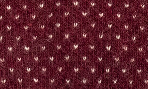 Portolano Slouchy Patterned Cashmere Beanie In Rum/nat Brown