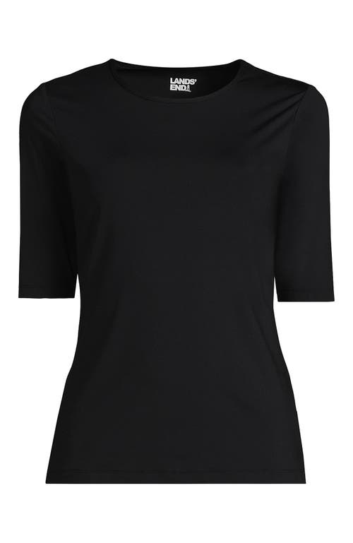 LANDS' END LANDS' END ELBOW SLEEVE RELAXED UPF 50 RASH GUARD