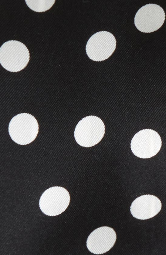 Dolce & Gabbana Scarf In Hnbew Pois Bianco Fdo.nero