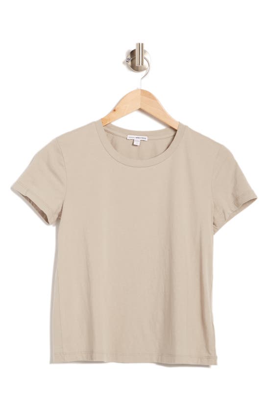 James Perse Vintage French Terry Sweat Top In Mineral