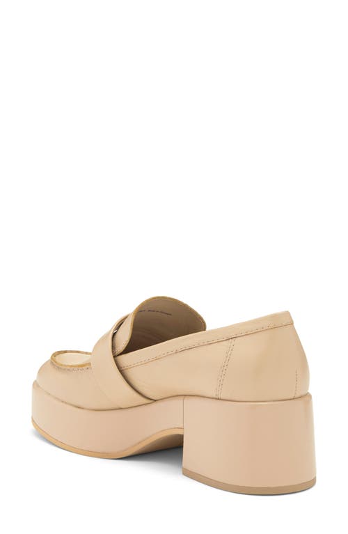 Dolce Vita Yonder Platform Loafer In Sesame Crinkle