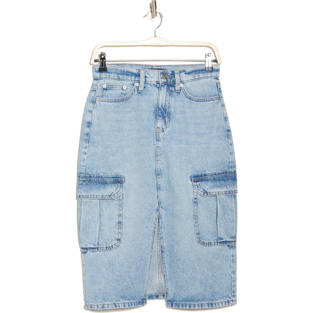 Shop Calvin Klein Jeans Est.1978 Calvin Klein Jeans High Waist Cargo Midi Skirt In Parade