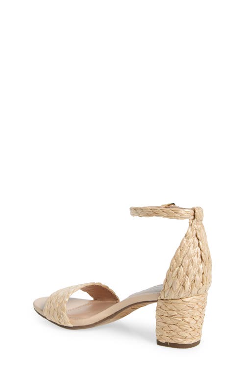 Shop Steve Madden Jcarrson Ankle Strap Sandal In Raffia