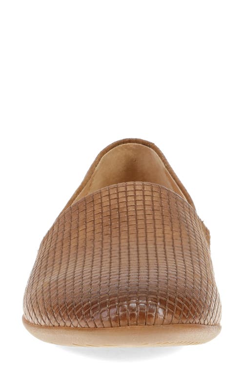 Shop Dansko Larisa Loafer In Tan Embossed