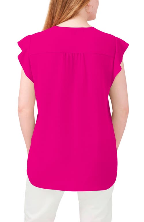 Chaus Print Flutter Sleeve Blouse In Exuberant 611