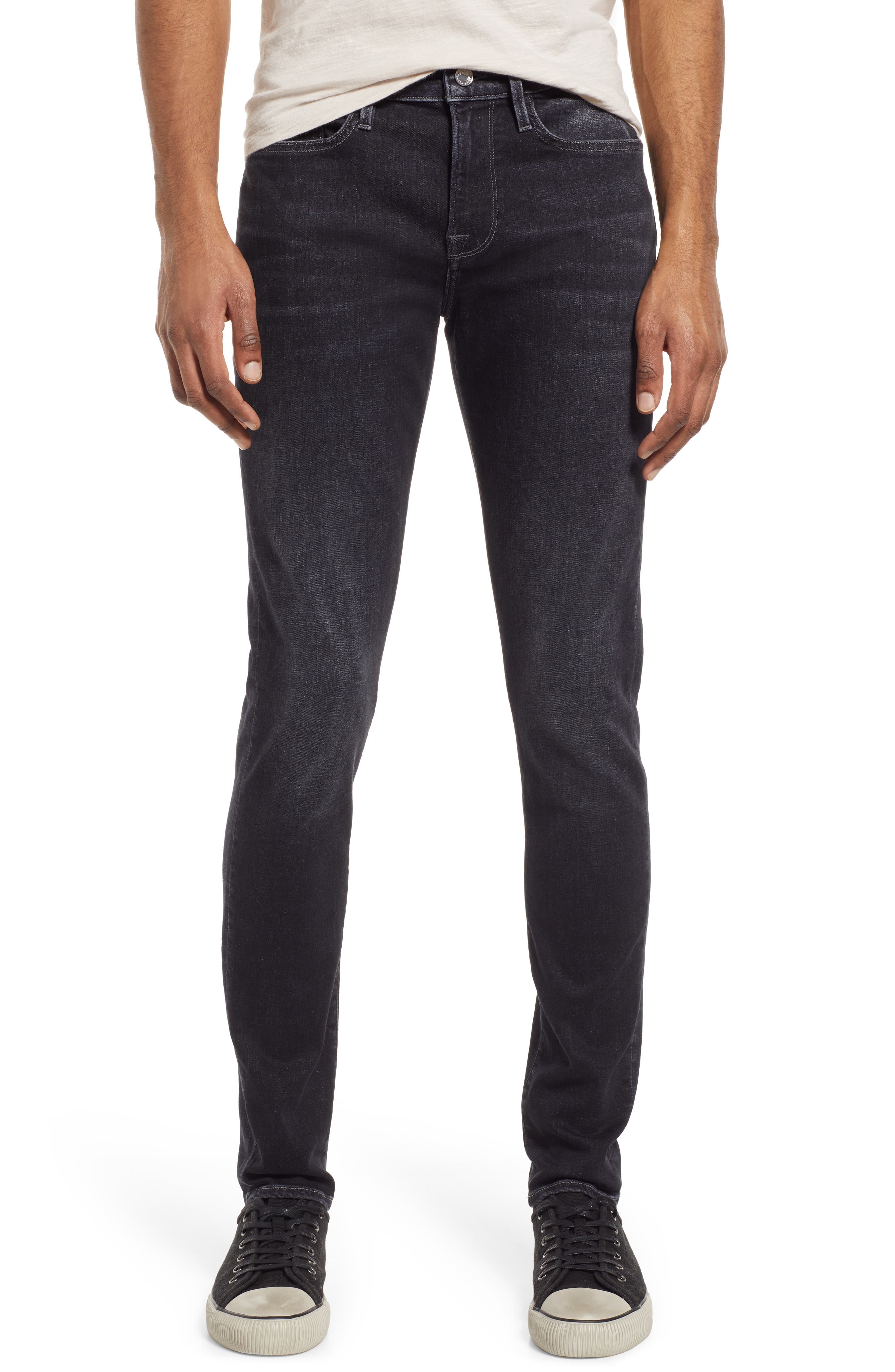 mens grey jeans straight fit