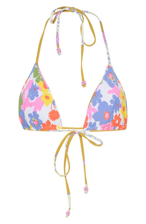 Shop Maaji Alana Pink Fiore Reversible Bikini Top