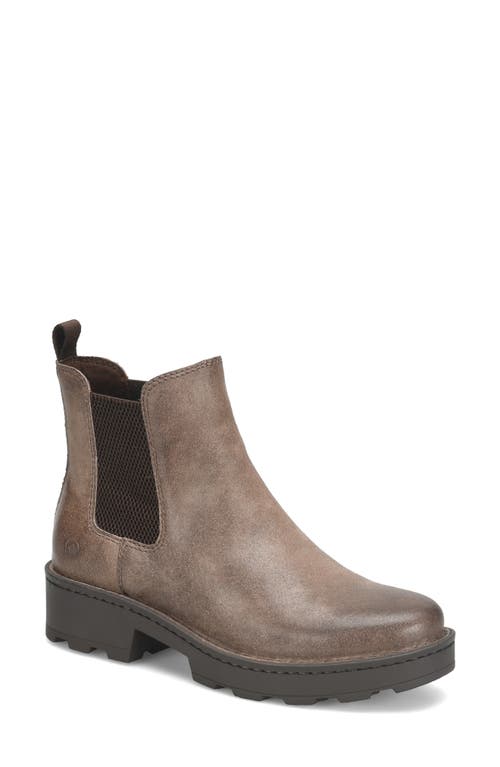 Verona Chelsea Boot in Taupe Suede