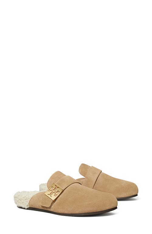 Shop Tory Burch Mellow Genuine Shearling Mule In Noisette/taupe