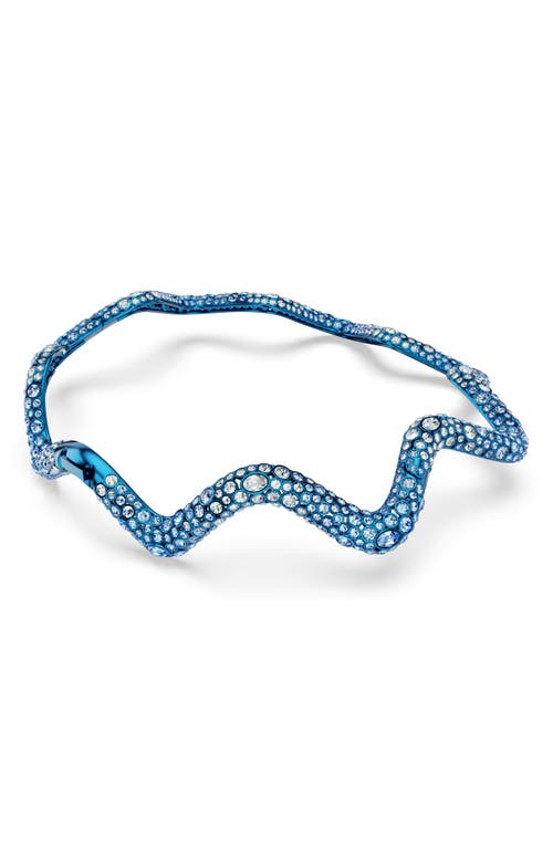 Shop Swarovski Sublima Choker Necklace In Blue