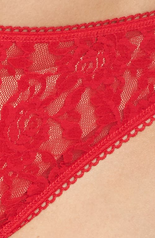 Hanky Panky Lace Bikini In Red