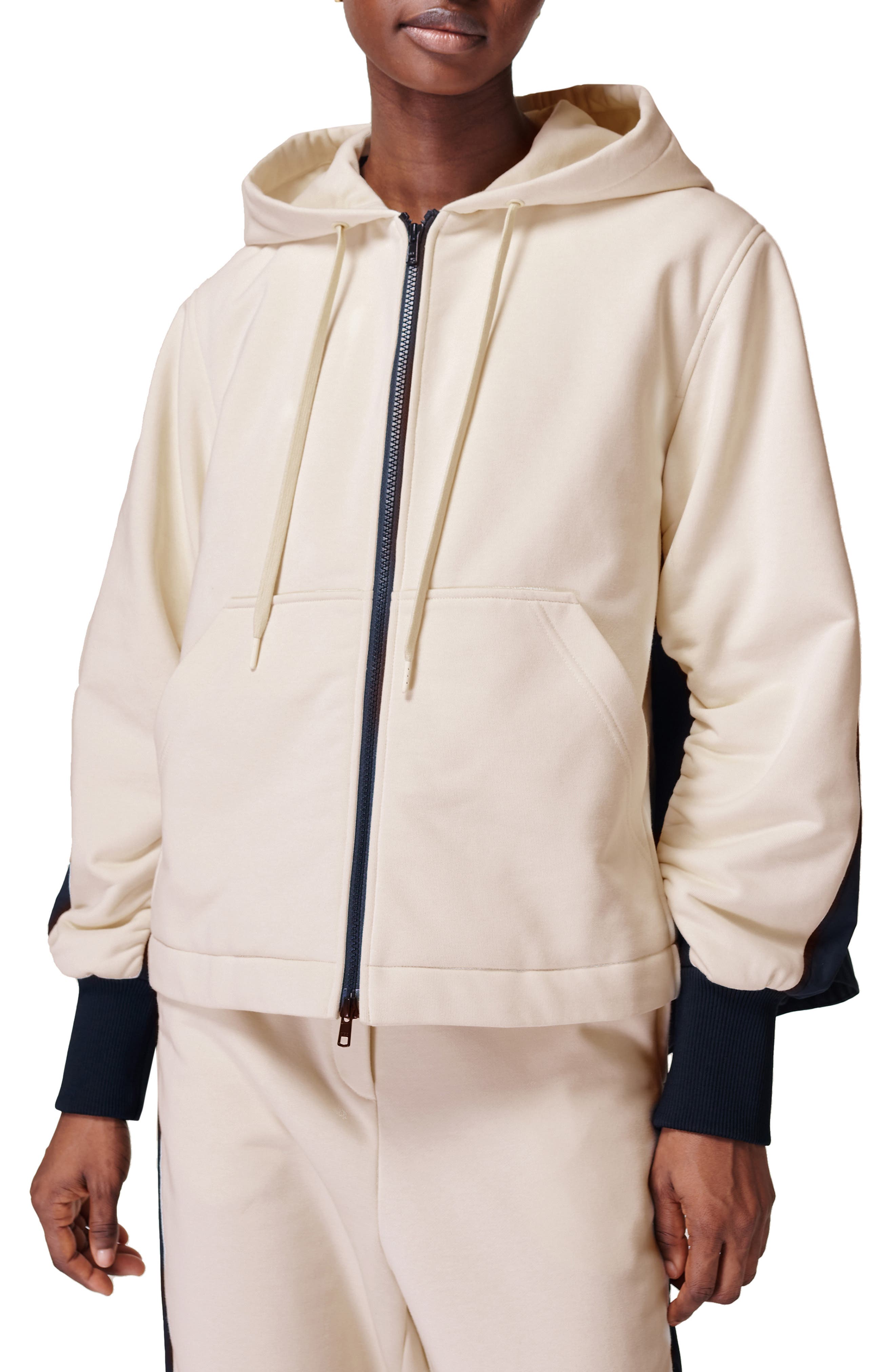 Sweaty Betty Contrast Zip Hoodie Jacket | Nordstrom