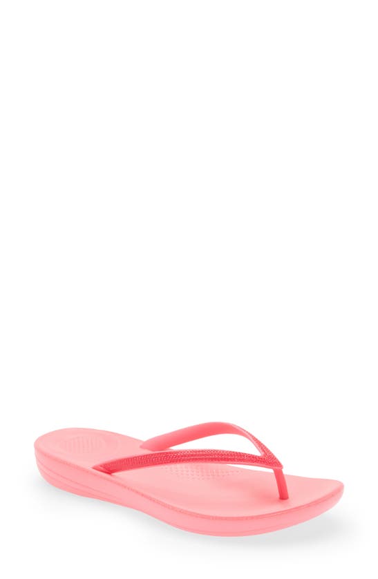 Fitflop Iqushion™ Splash Crystal Flip Flop In Pink