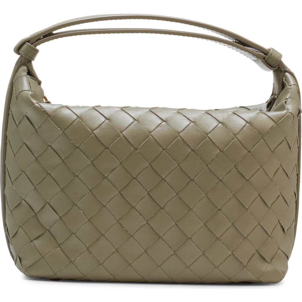 Bottega Veneta Mini Wallace Intrecciato Leather Shoulder Bag In 2355 Pinecone-gold