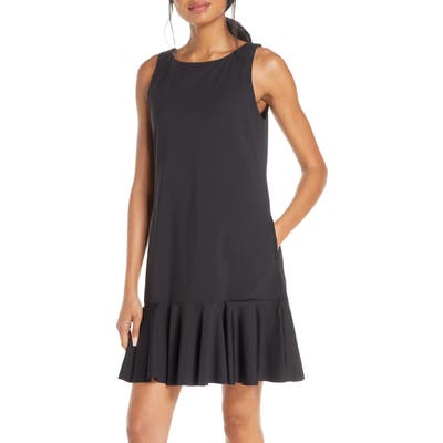 Tommy Bahama Flounce Hem Tank Dress, Black