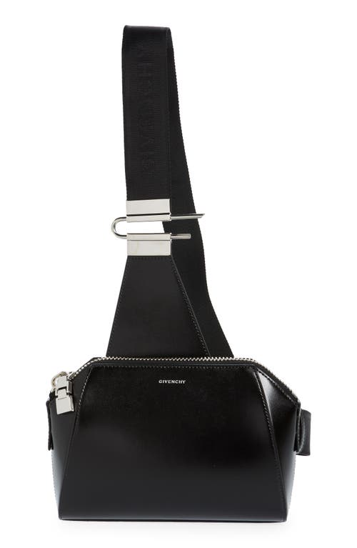 Givenchy Small Antigona Leather Crossbody Bag in 001-Black at Nordstrom